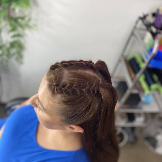 Princess beauty #nis Pletenice, kike, punđe Kikica-riblja kost do potiljka-3 kom