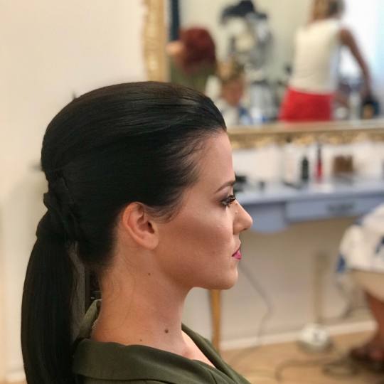 Estetic star by Maya #beograd Svečane i frizure za svadbu svecana   frizura  plus sminka Svečana f