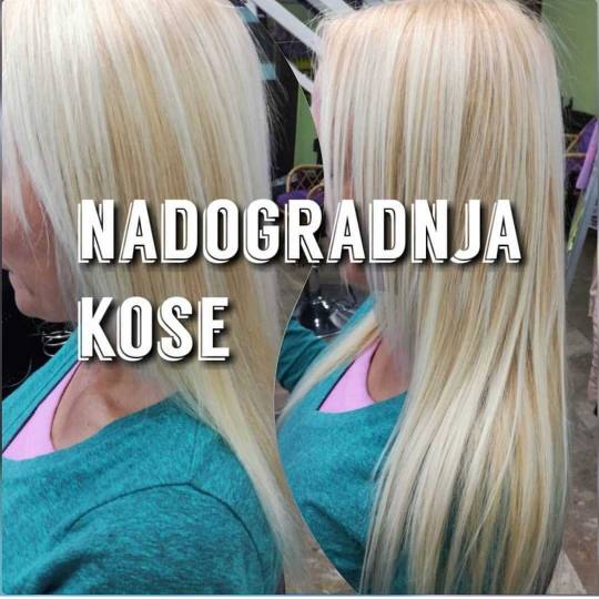 Violet Line #beograd Nadogradnja kose Nadogradnja kose keratinom / mikroring tehnika - po pramenu 50