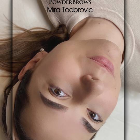 Diamonds & Pearls Beauty Studio #beograd Trajna šminka Phi Powder Ombre Brows + prva korekcija nako