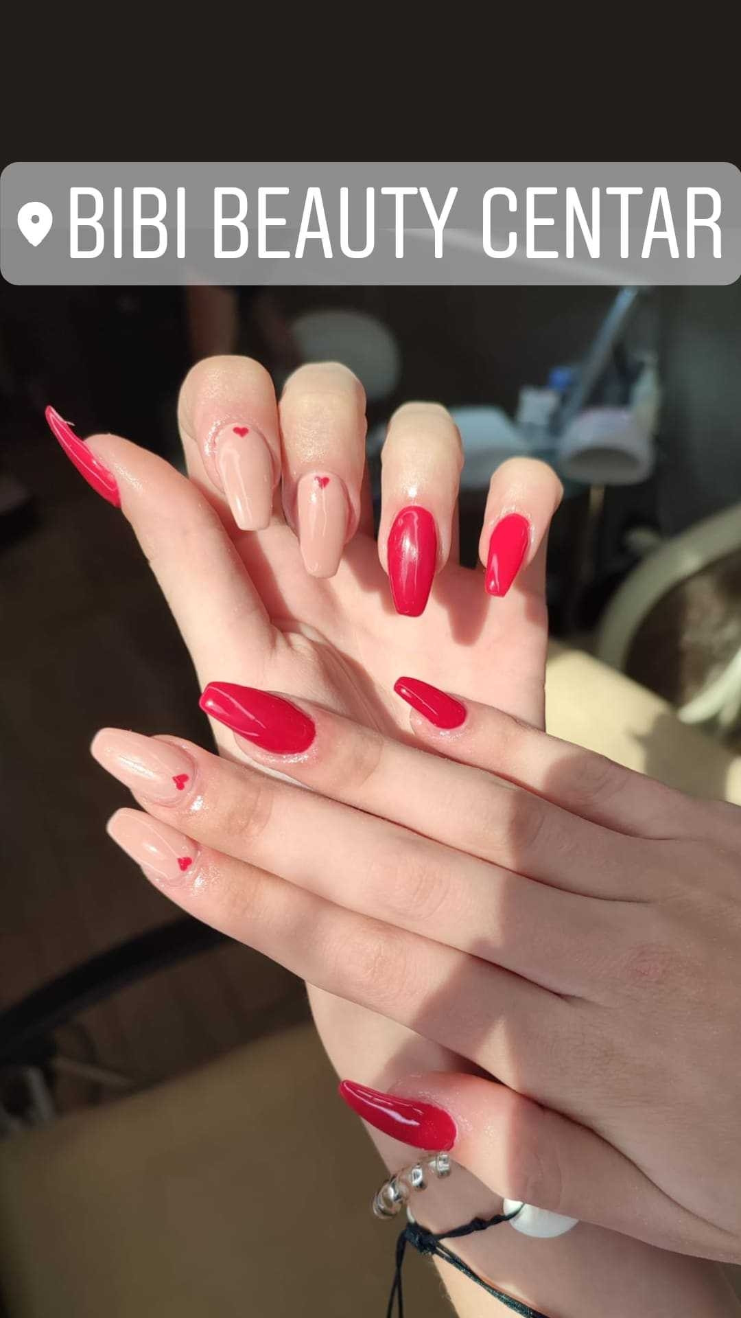 Bibi beauty centar #beograd Izlivanje noktiju Izlivanje noktiju gelom - dugi nokti