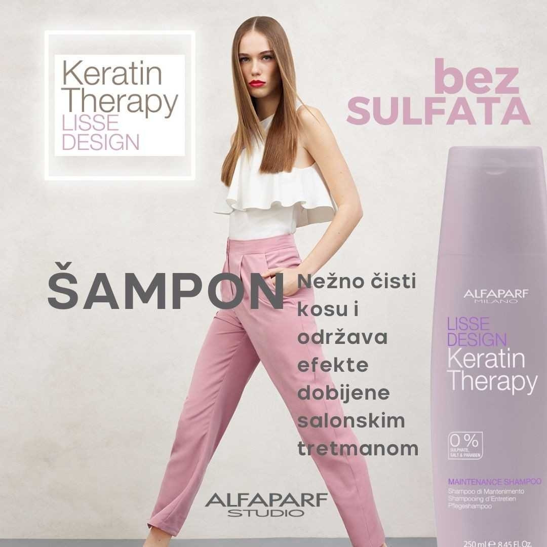 Alfaparf Studio #beograd Nega i ojačavanje kose Ispravljanje kose keratinom + šampon + regenerator - duga kosa