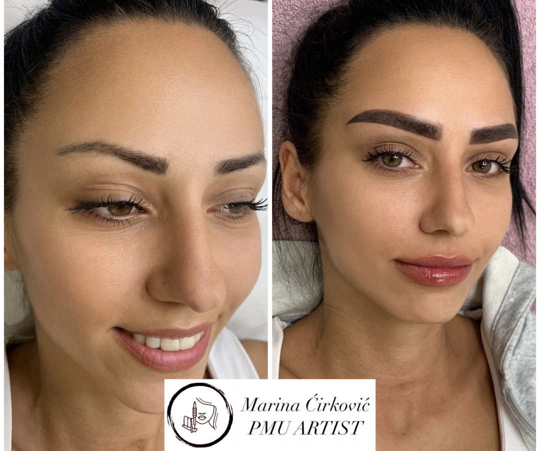 Aurora Beauty Studio #beograd Trajna šminka Puder obrve