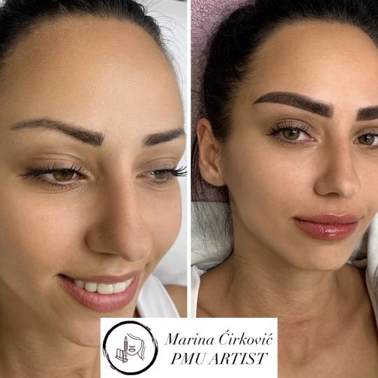 Aurora Beauty Studio #beograd Trajna šminka Puder obrve PUDER OBRVICE I TRAJNA ŠMINKA USANA 😍