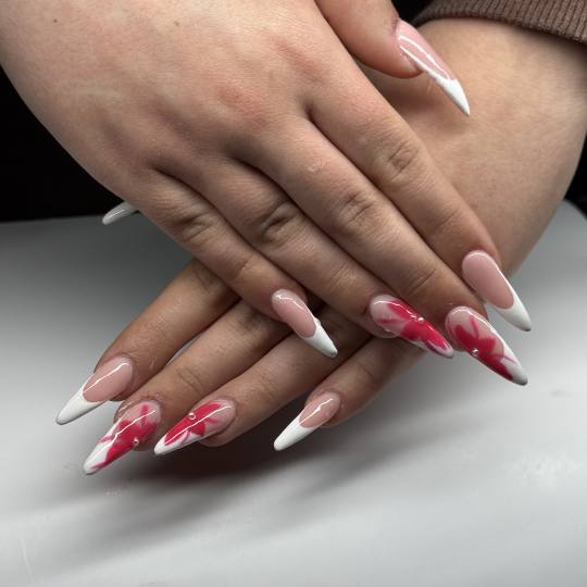 The Maya #beograd Nadogradnja noktiju Nadogradnja noktiju tipsama L dužina + nail art