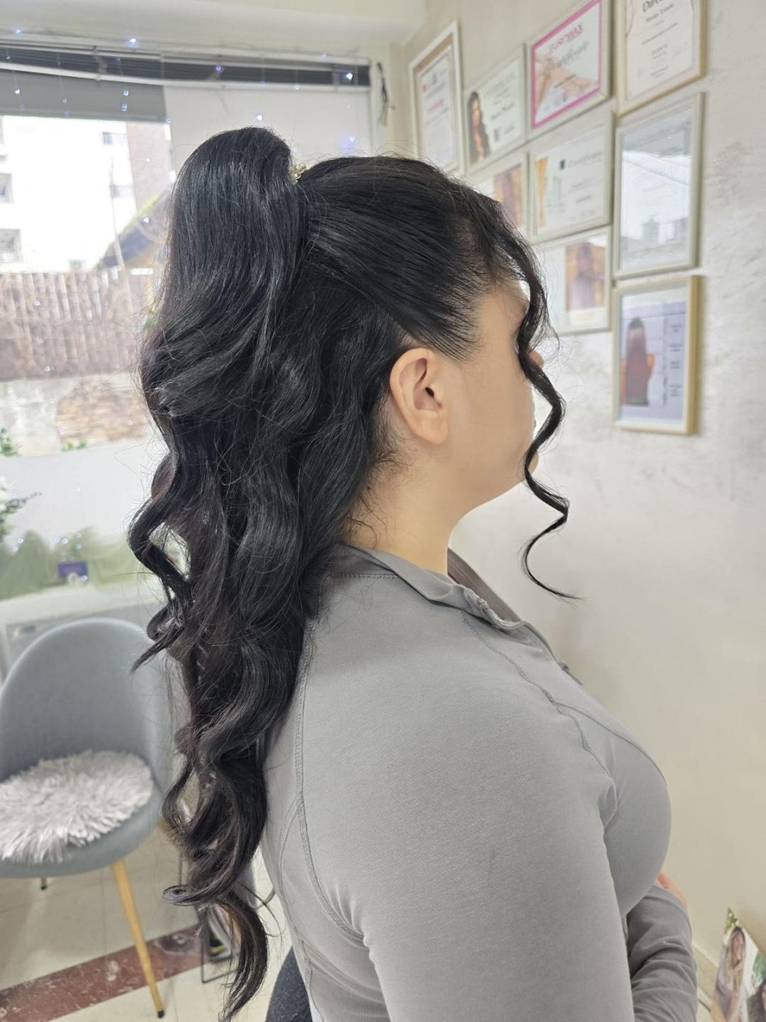 Podizanje pola kose - ekstra duga kosa - Novelle, Beograd Svečane i frizure za svadbu Frizerski saloni Svečane i frizure za svadbu, Beograd, Dušanovac, Šumice