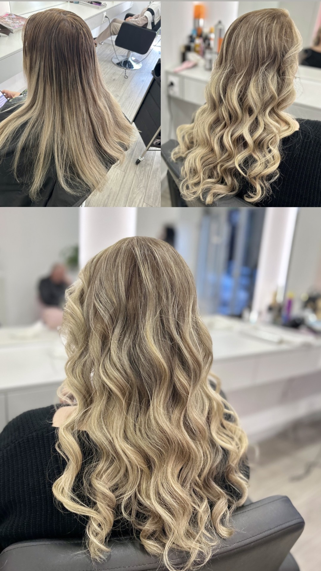 HeliS #beograd Pramenovi Pramenovi na foliju / Balayage + preliv + feniranje - duga kosa