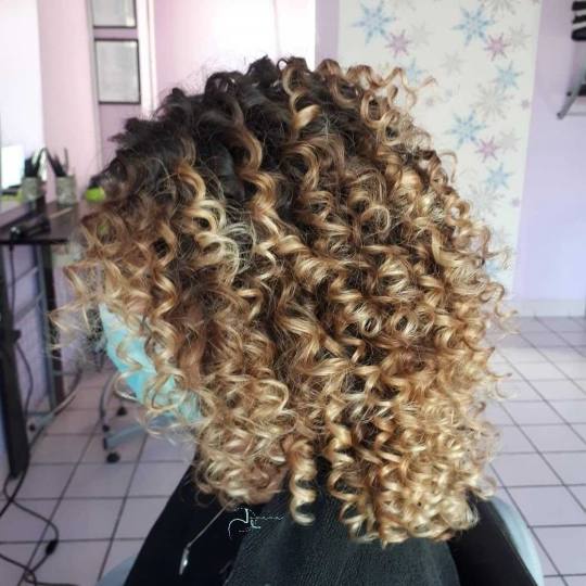 Jovana + #beograd Uvijanje, lokne i talasi Afro lokne - duga kosa