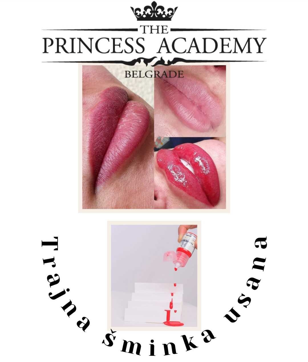 The Princess Academy #beograd Trajna šminka Trajna šminka usana