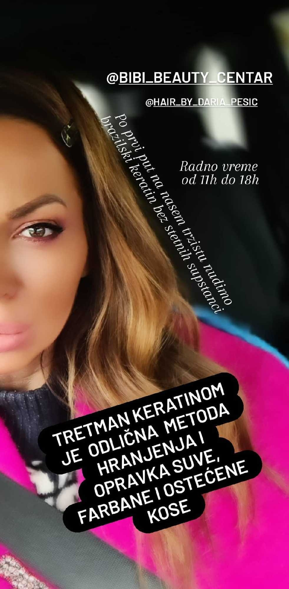 Bibi beauty centar #beograd Nega i ojačavanje kose Brazilski keratin - srednja duzina kose