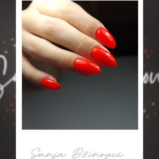 Sanja Džinović - Vračar #beograd Izlivanje noktiju Izlivanje noktiju gelom - S / M dužina