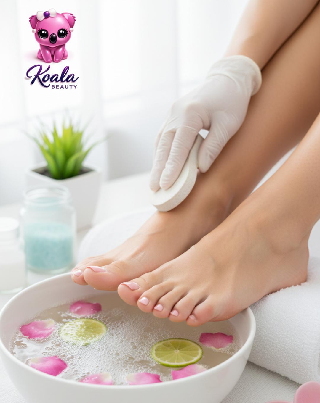 Estetski pedikir + gel lak na nogama - za dame - Koala beauty, Novi Sad Estetski pedikir Nokti Estetski pedikir, Novi Sad, Sajmište, Detelinara, Banatić