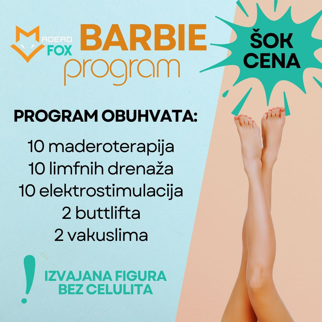 Maderofox #beograd Elektrostimulacija mišića Barbie program