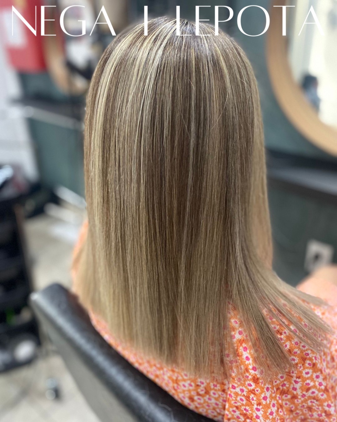 Nega i lepota NS 1 #novisad Pramenovi Balayage paket: pramenovi + preliv + šišanje + feniranje - do ramena / duga