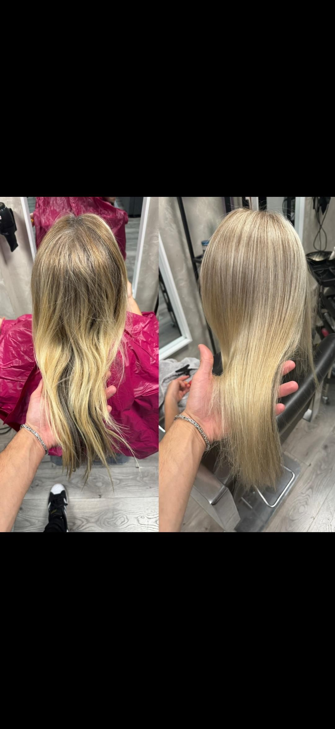 Pramenovi na foliju - duga kosa - Mayzel Craft, Beograd Pramenovi Frizerski saloni Pramenovi, Beograd, Novi Beograd blokovi, Belville, Savski kej