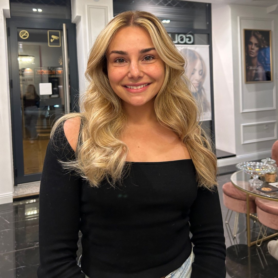 Esthetique Privé #beograd Pramenovi GOLDWELL Pramenovi + preliv + feniranje - duga kosa