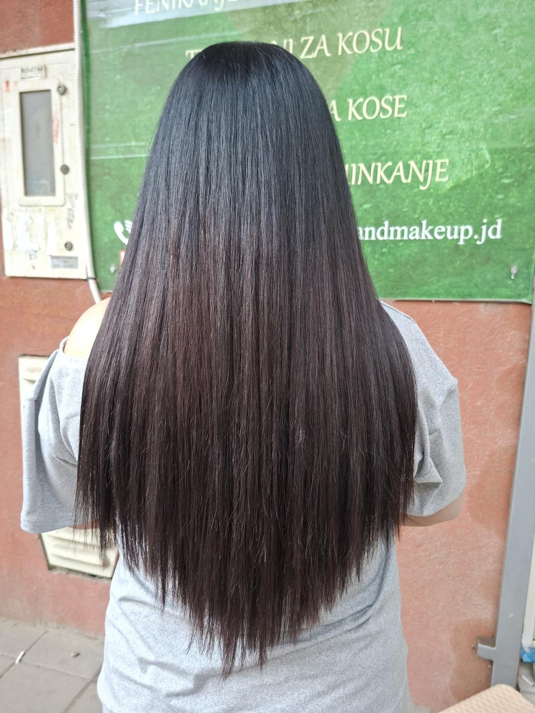 Beauty style hair J&D #novisad Žensko šišanje Žensko stepenasto šišanje + feniranje - extra duga kosa