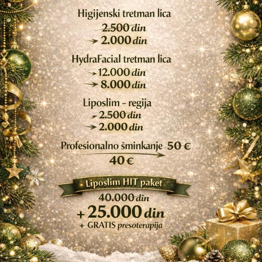 Lumière studio #beograd Od 16. decembra do 16. januara 💫

 U ovom prazničnom periodu želimo 