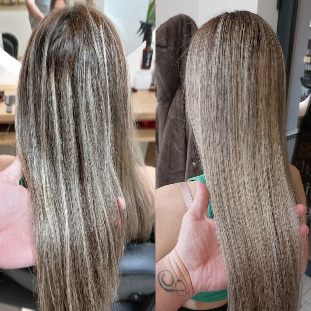 Pramenovi na foliju - kosa srednje dužine - Studio Eleven Ladies&Gentlemen, Beograd Pramenovi Frizerski saloni Pramenovi, Beograd, Zvezdara