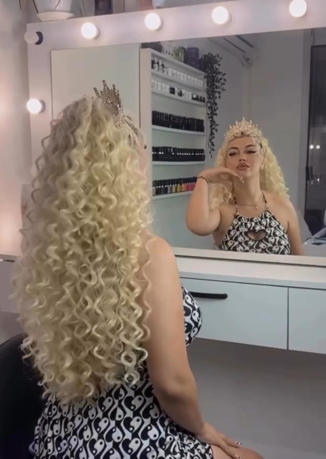 M.ivk #beograd Make-up / šminkanje Nadogradnja kose - afro lokne
