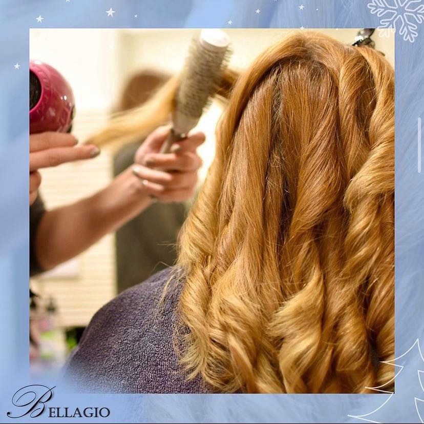 Bellagio beauty center #beograd Feniranje i stilizovanje Feniranje na lokne - kosa srednje dužine
