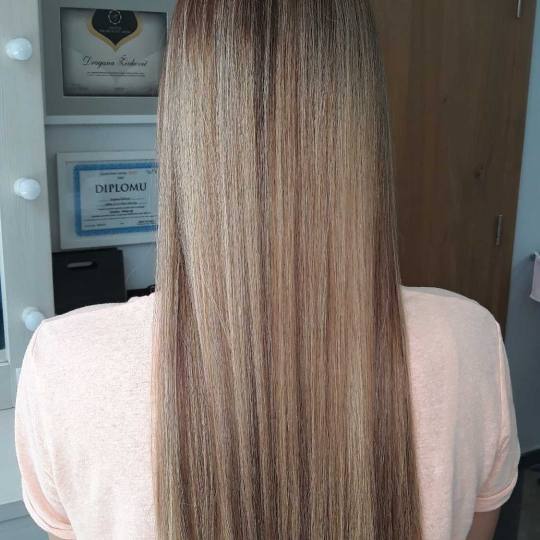 Beauty Team #novisad Botox kose botox kose Botoks kose + feniranje na ravno  / lokne - ekstra duga k