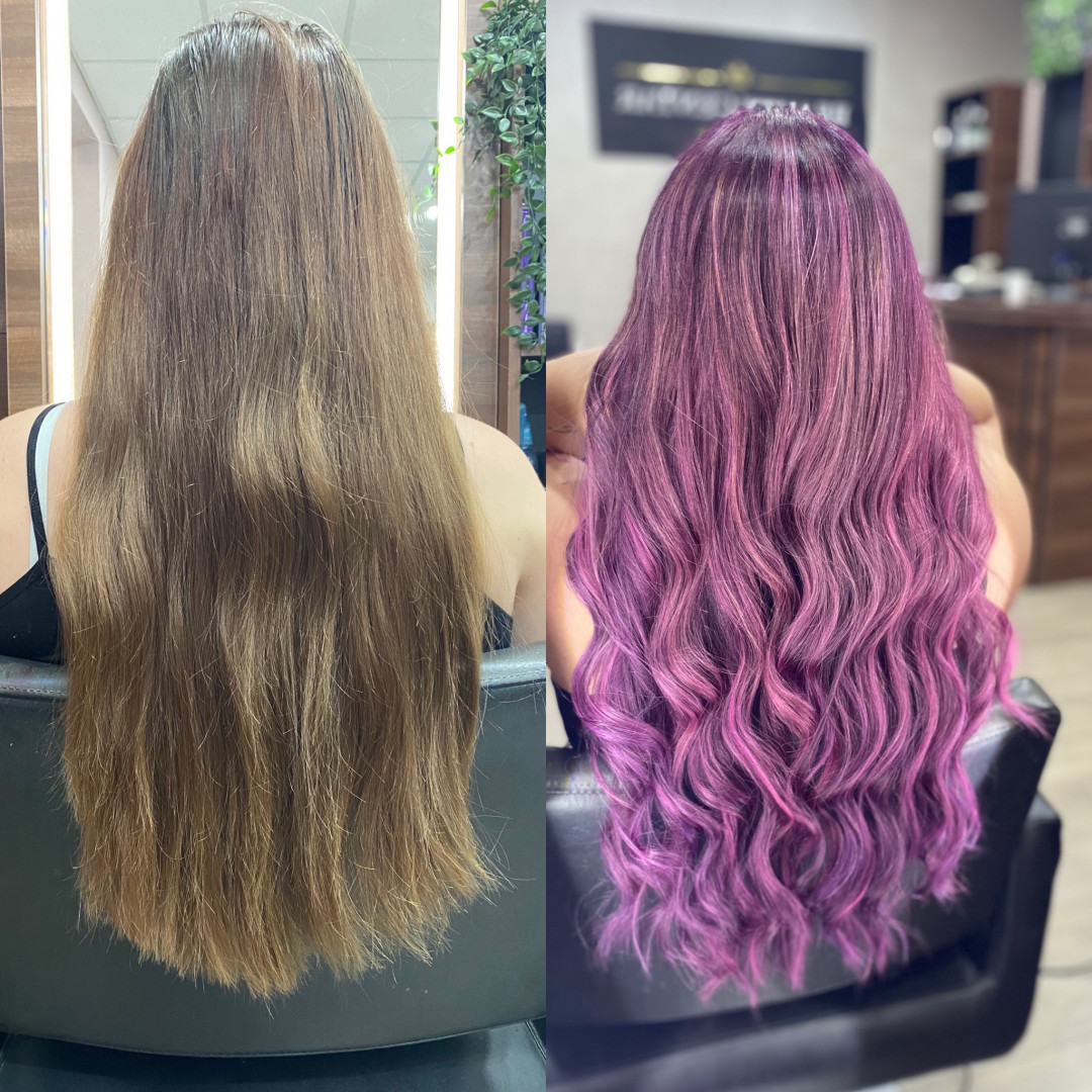 Beauty Centar 2313 #beograd Ombre, sombre, balayage Pramenovi + tretman kose + žensko šišanje + feniranje - ekstra duga kosa