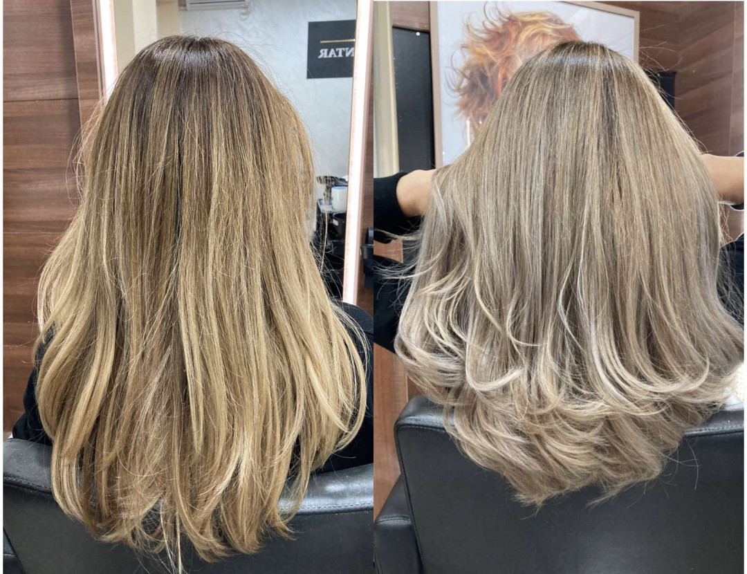 Beauty Centar 2313 #beograd Ombre, sombre, balayage Pramenovi + žensko šišanje + feniranje + tretman - duga kosa