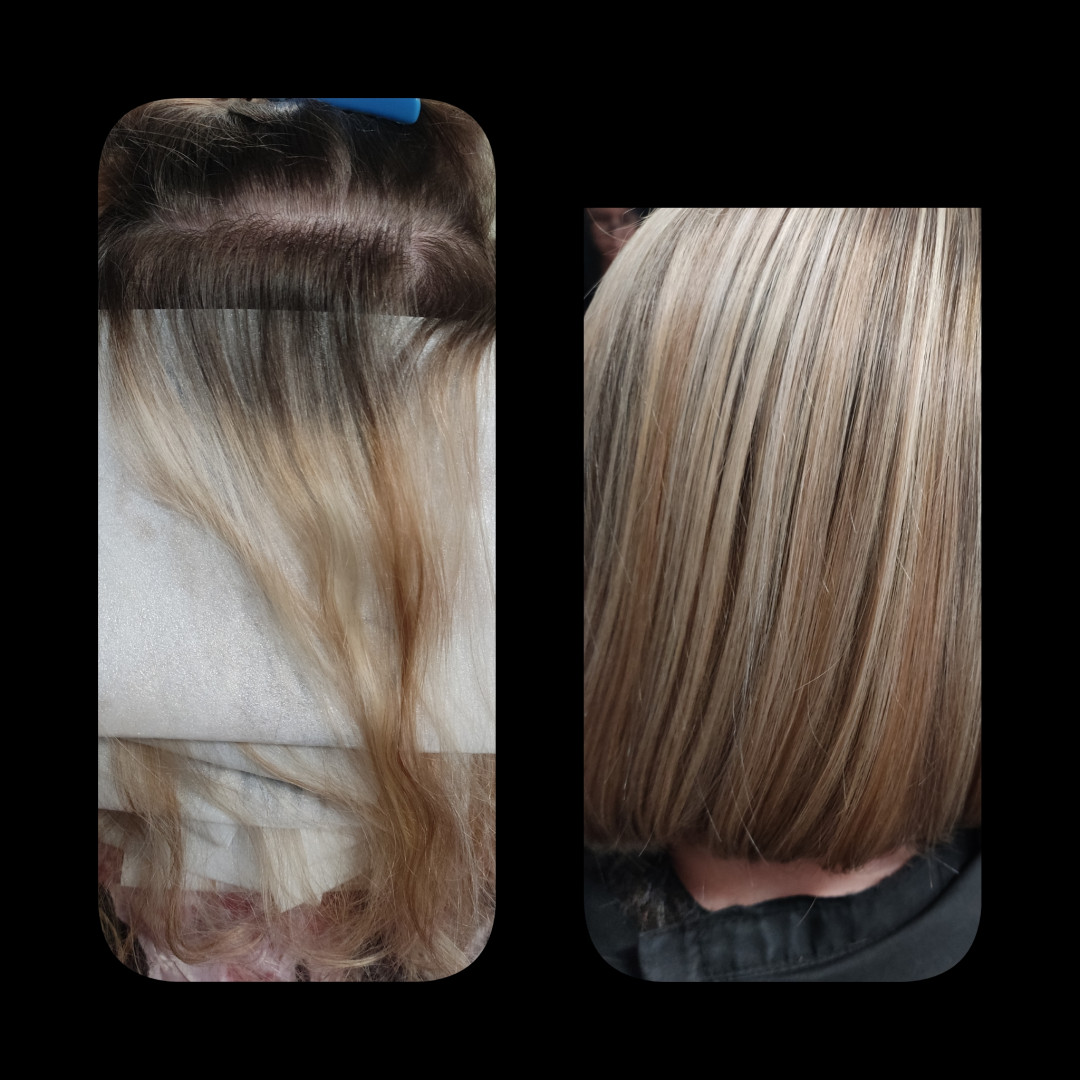 Vanja Hair Still #beograd Pramenovi Pramenovi u dve boje - kosa srednje dužine