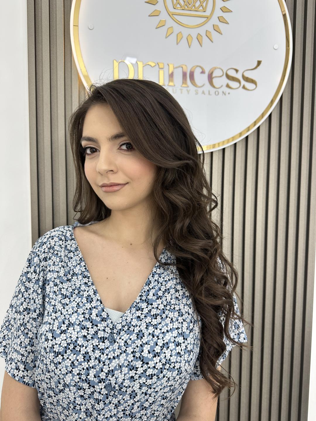 Svečana frizura lokne - duga kosa - Princess beauty, Niš Farbanje kose Frizerski saloni Farbanje kose, Niš, Palilula
