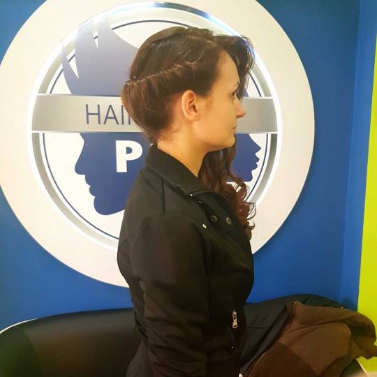 P&K #beograd Svečane i frizure za svadbu Koktel složenija frizura