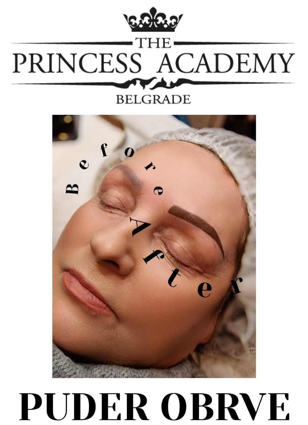 The Princess Academy #beograd Trajna šminka Puder obrve