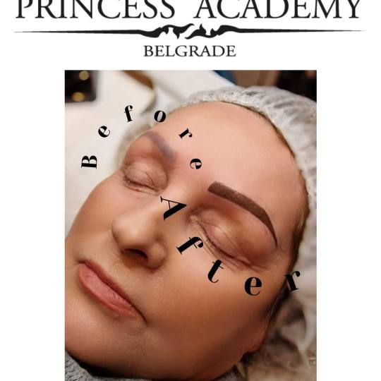 The Princess Academy #beograd Trajna šminka Puder obrve