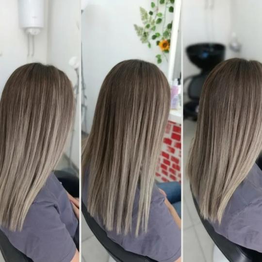 Travijata Donna #novisad Farbanje kose Balayage ili Farbanje izrastka + pramenovi blanšom + preliv 
