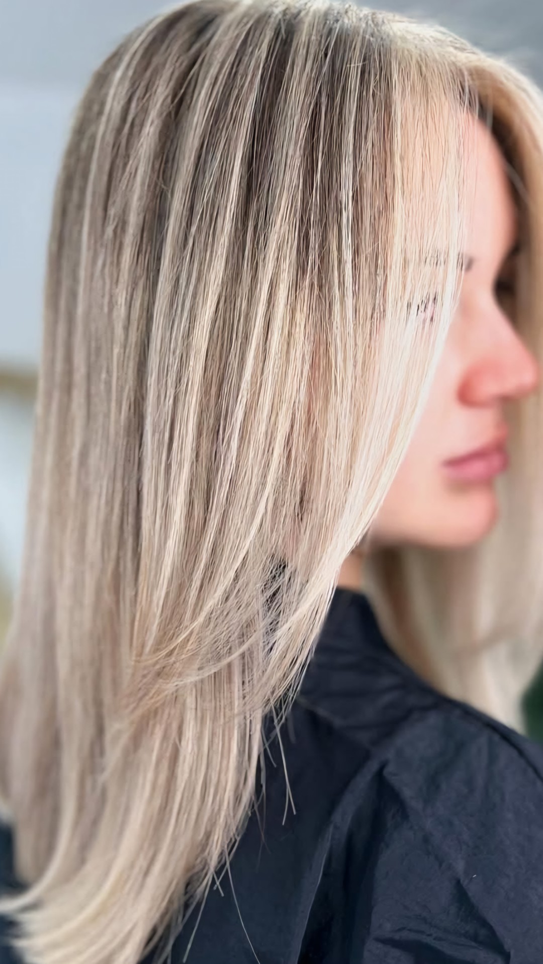 Esthetique Privé #beograd Pramenovi Pramenovi na foliju +Preliv + Feniranje +Šišanje +Black Caviar tretman