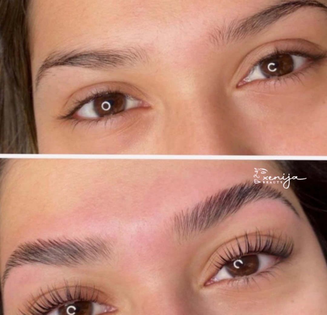 Xenija Beauty Room #beograd Trepavice Lash lift + Brow lift paket bez farbanja