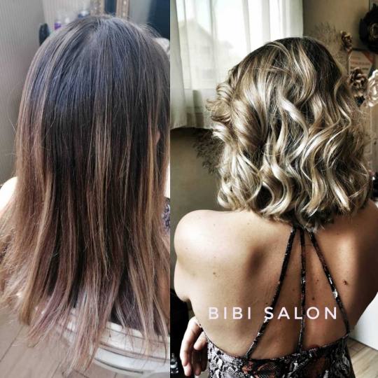 Bibi beauty centar #beograd Pramenovi Pramenovi na foliju u 1 / 2 boje / blanšem + preliv - kosa sr