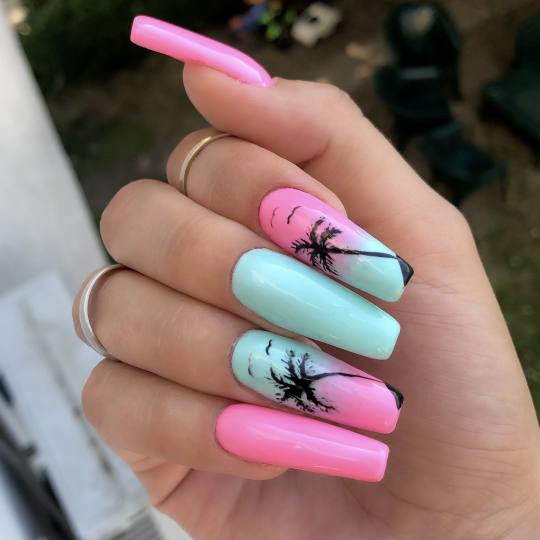 Beauty by Tamara #beograd Izlivanje noktiju Izlivanje noktiju gelom - L dužina Vreme je za leto ?
