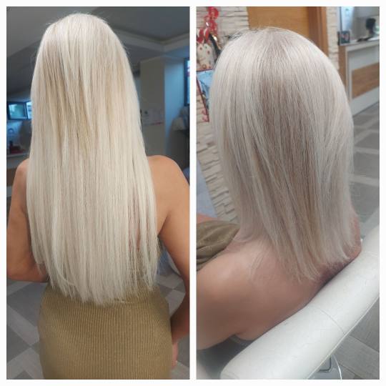 Beauty Studio VR #beograd Nadogradnja kose Nadogradnje kose keratinom - 100 pramenova Farbanje izras