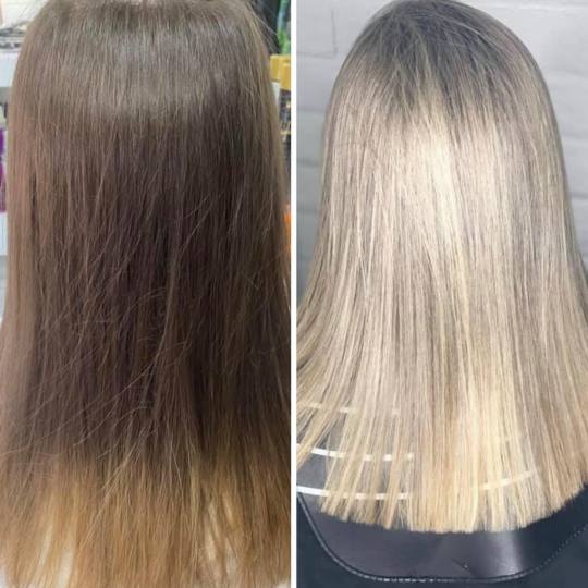 Estetic Studio 7 #beograd Pramenovi Pramenovi na foliju - kosa srednje dužine