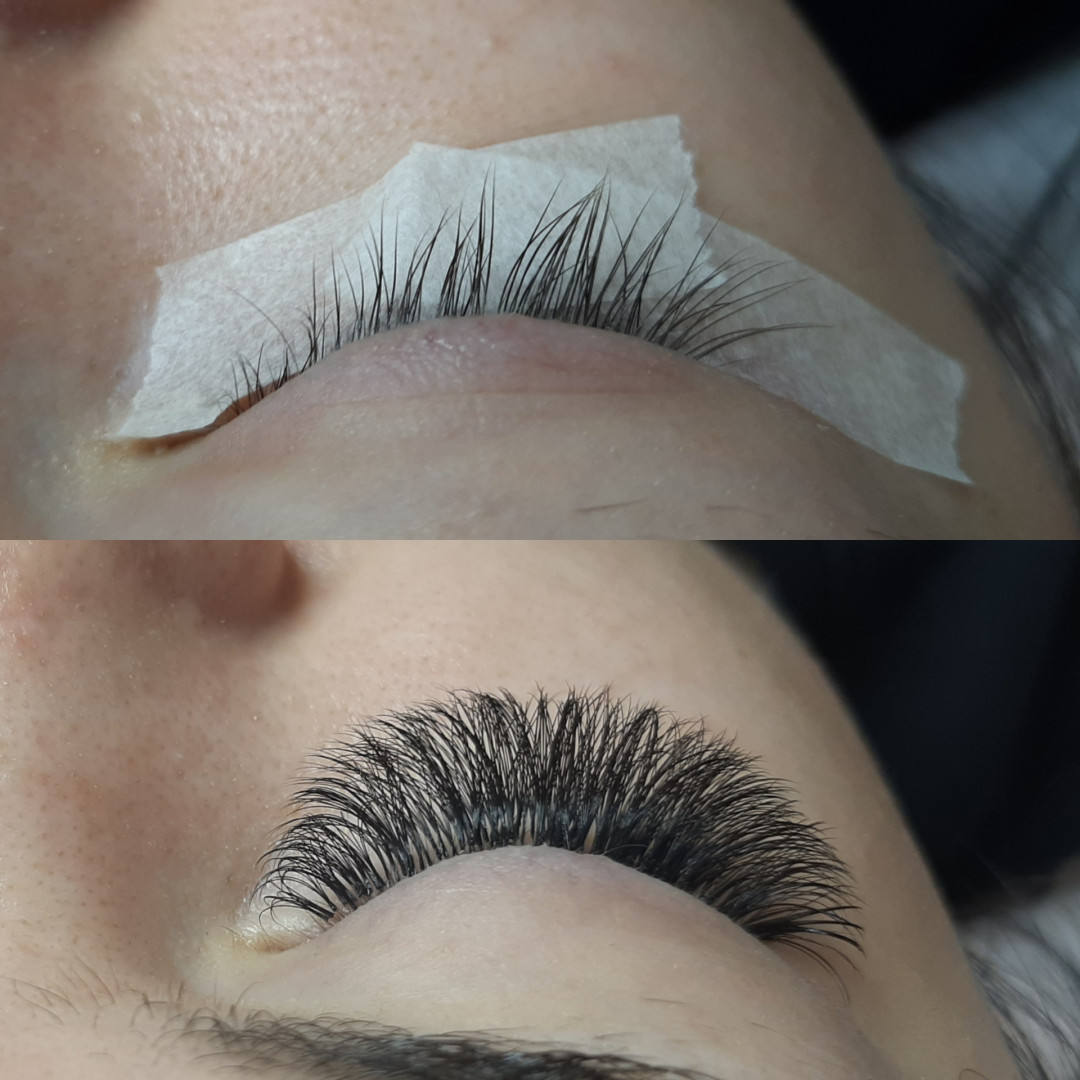 Gloss studio #nis Nadogradnja trepavica Nadogradnja svilenih trepavica - ruski volumen