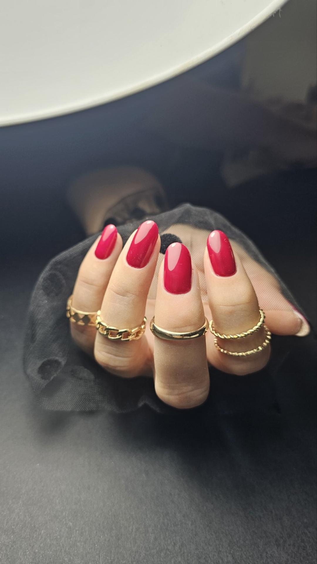 Manikir + gel lak/rubber baza - Dina Nail Academy, Novi Sad Gel lak Nokti Gel lak, Novi Sad, Telep, Adice, Bistrica