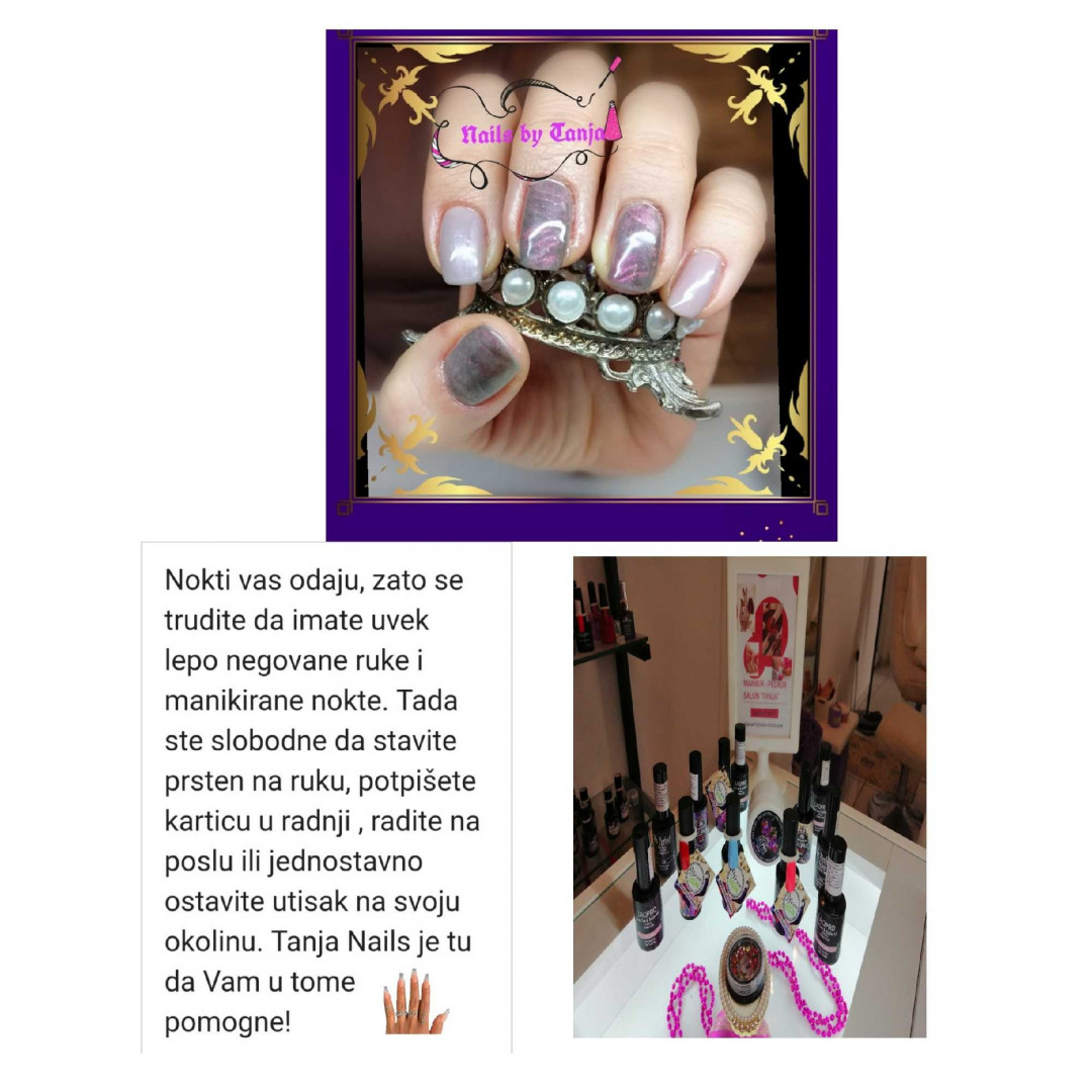 Tanja #beograd Ojačavanje noktiju Ojačavanje prirodnih noktiju gelom - kratki nokti
