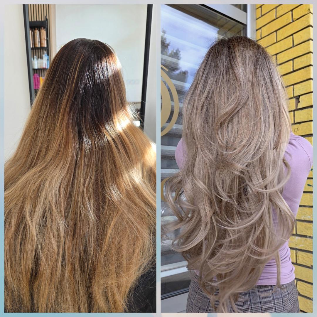 Tesoro Capelli #novisad Ombre, sombre, balayage Nijansiranje kose + feniranje - duga kosa