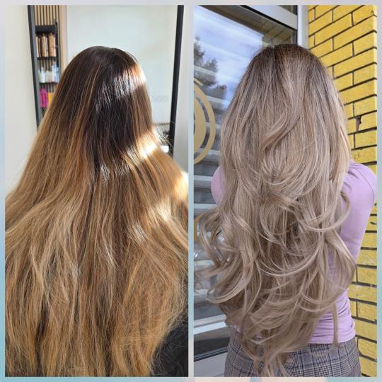 Tesoro Capelli #novisad Ombre, sombre, balayage Nijansiranje kose + feniranje - duga kosa