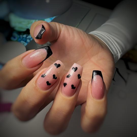 Lion King #beograd Izlivanje noktiju Izlivanje noktiju gelom + frenč - S dužina