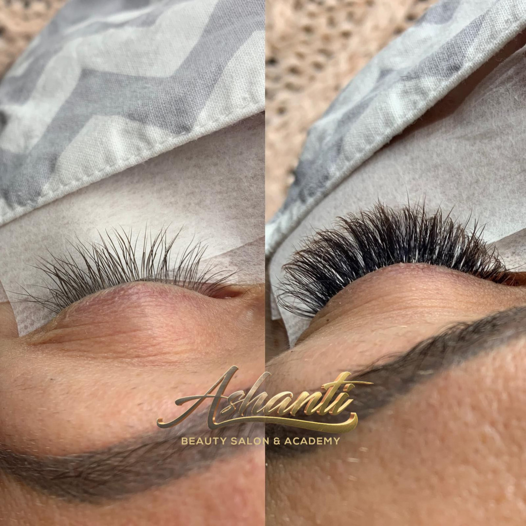 Ashanti Beauty Salon & Academy #beograd Nadogradnja trepavica Nadogradnja svilenih trepavica - ruski volumen 4 / 8D