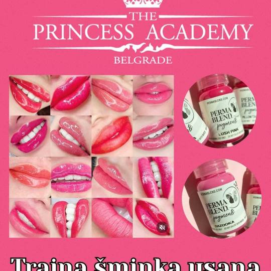 The Princess Academy #beograd Trajna šminka Trajna šminka usana