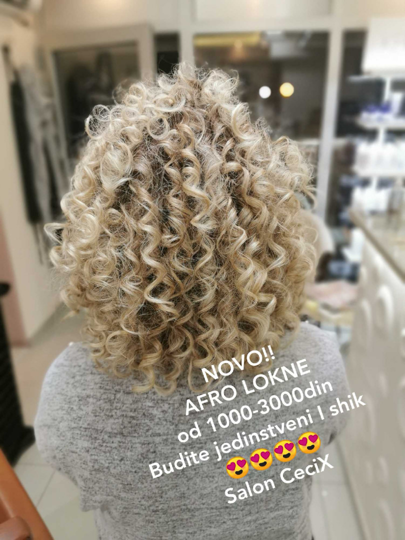 Cecix #beograd Uvijanje, lokne i talasi Afro lokne - polu duga kosa