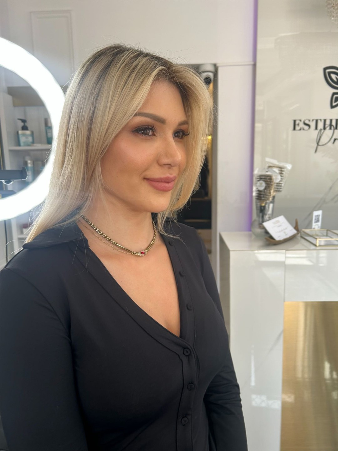 Esthetique Privé #beograd Feniranje i stilizovanje BALAYAGE + preliv +feniranje